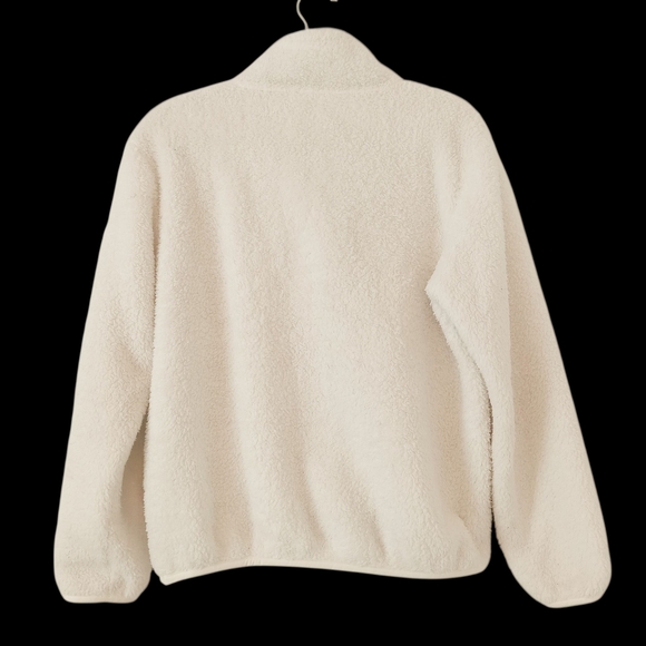 PATAGONIA Size Med Los Gatos 1/4 Zip Pullover White - Picture 2 of 6